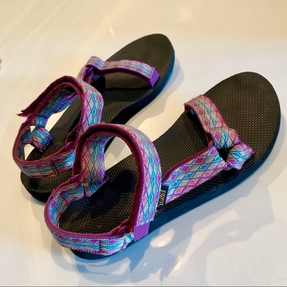 Purple/Multicolored Tevas